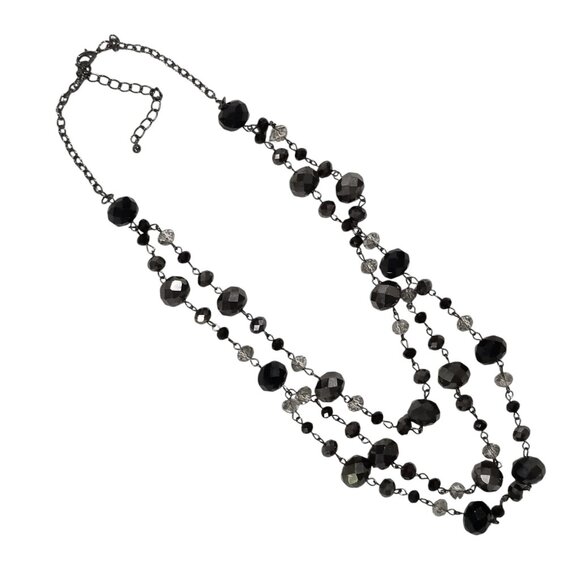 Crystal Necklaces x 2 Super Sparkly Iridescent Jewelry Blue, Green and Browns - Picture 4 of 15